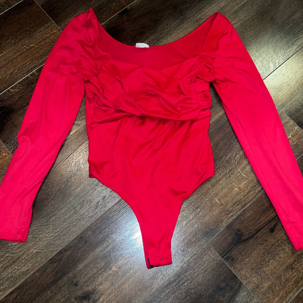 Red Seamless Bodysuit